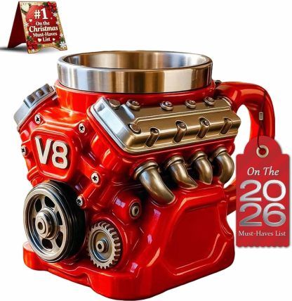 ⚡✨Ultimate V8 Engine Gift Mug & A Gearhead's Dream